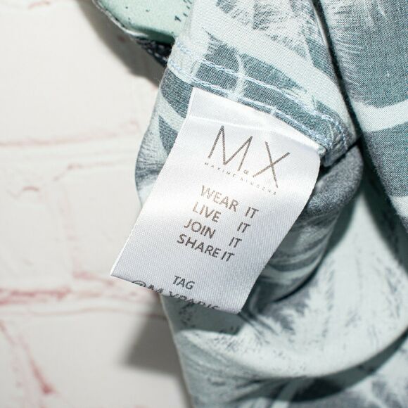 MAXIME SIMOENS MX Men's Building Palm Button up Shirt Size Medium - Picture 9 of 10